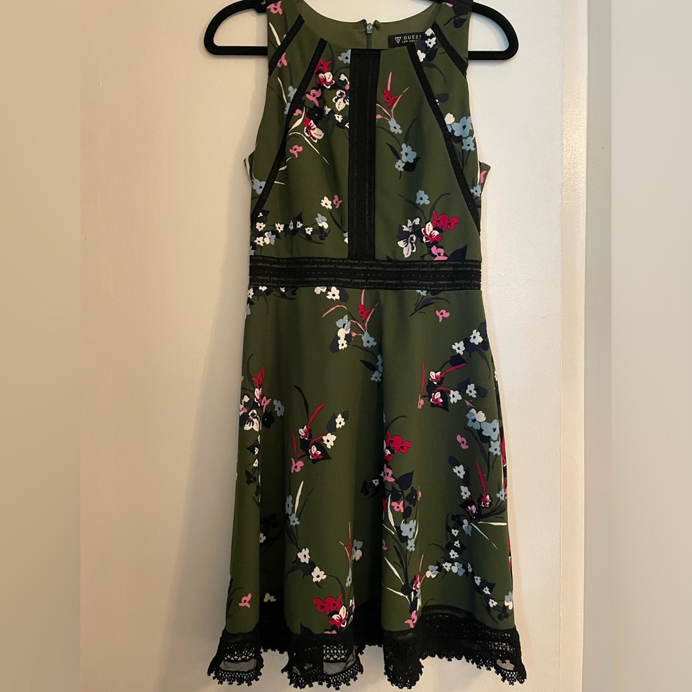 Green Guess sleeveless dress. Size 4